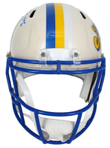 Isaac Bruce/Torry Holt Dual Autographed Rams RETRO Speed Full Size Helmet Beckett Witnessed