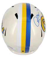 Isaac Bruce/Torry Holt Dual Autographed Rams RETRO Speed Full Size Helmet Beckett Witnessed