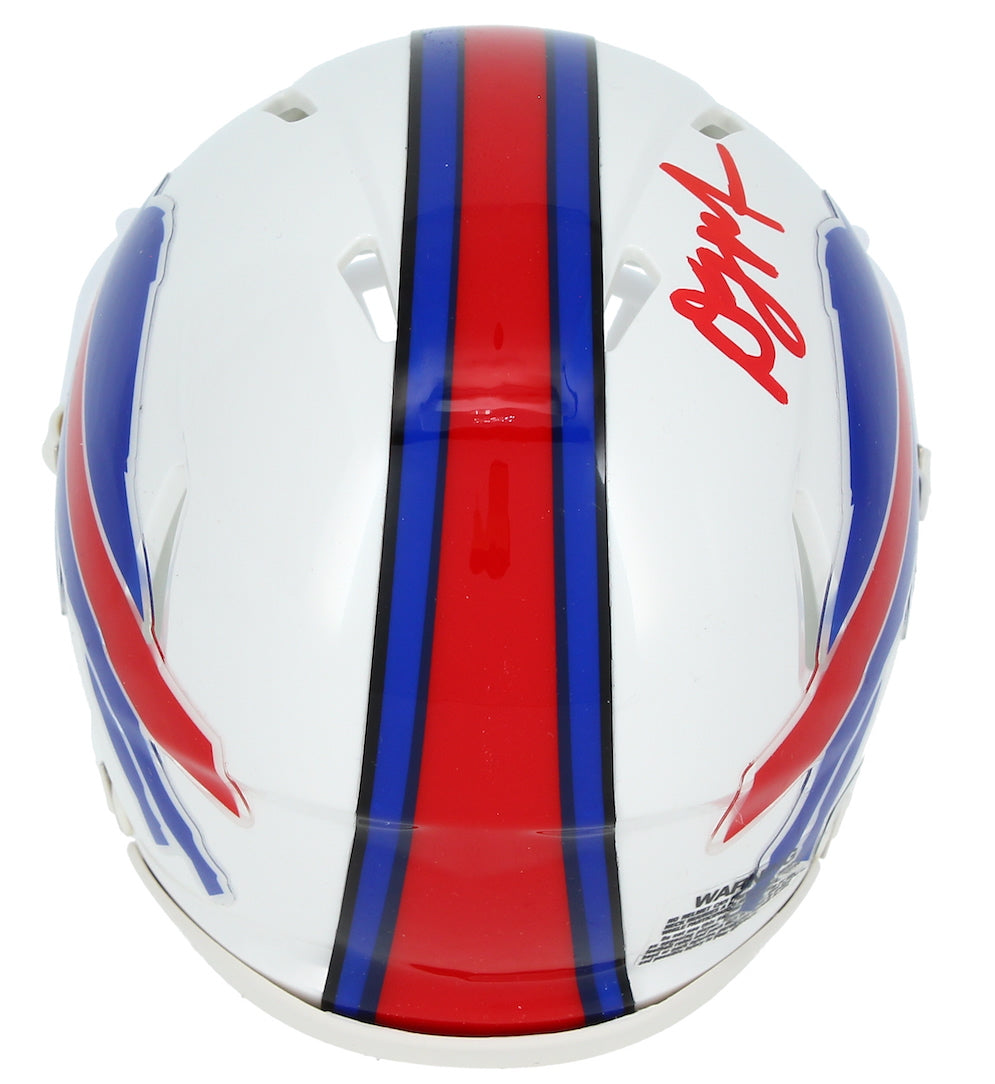 D.J. Moore Autographed Buffalo Bills Speed Mini Helmet Beckett Witnessed