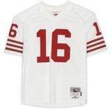 Joe Montana Autographed San Francisco 49ers White Mitchell & Ness Legacy Collection Jersey Fanatics