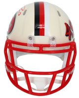 Brock Purdy Autographed San Francisco 49ers RETRO Speed Mini Helmet Beckett Witnessed
