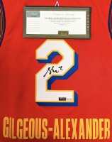 Shai Gilgeous-Alexander Autographed Red Nike 2025 NBA All-Star Game Swingman Jersey LE 50