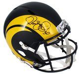 Jerome Bettis Autographed Los Angeles Rams Black Rivalries Speed Full Size Helmet Beckett Witnessed