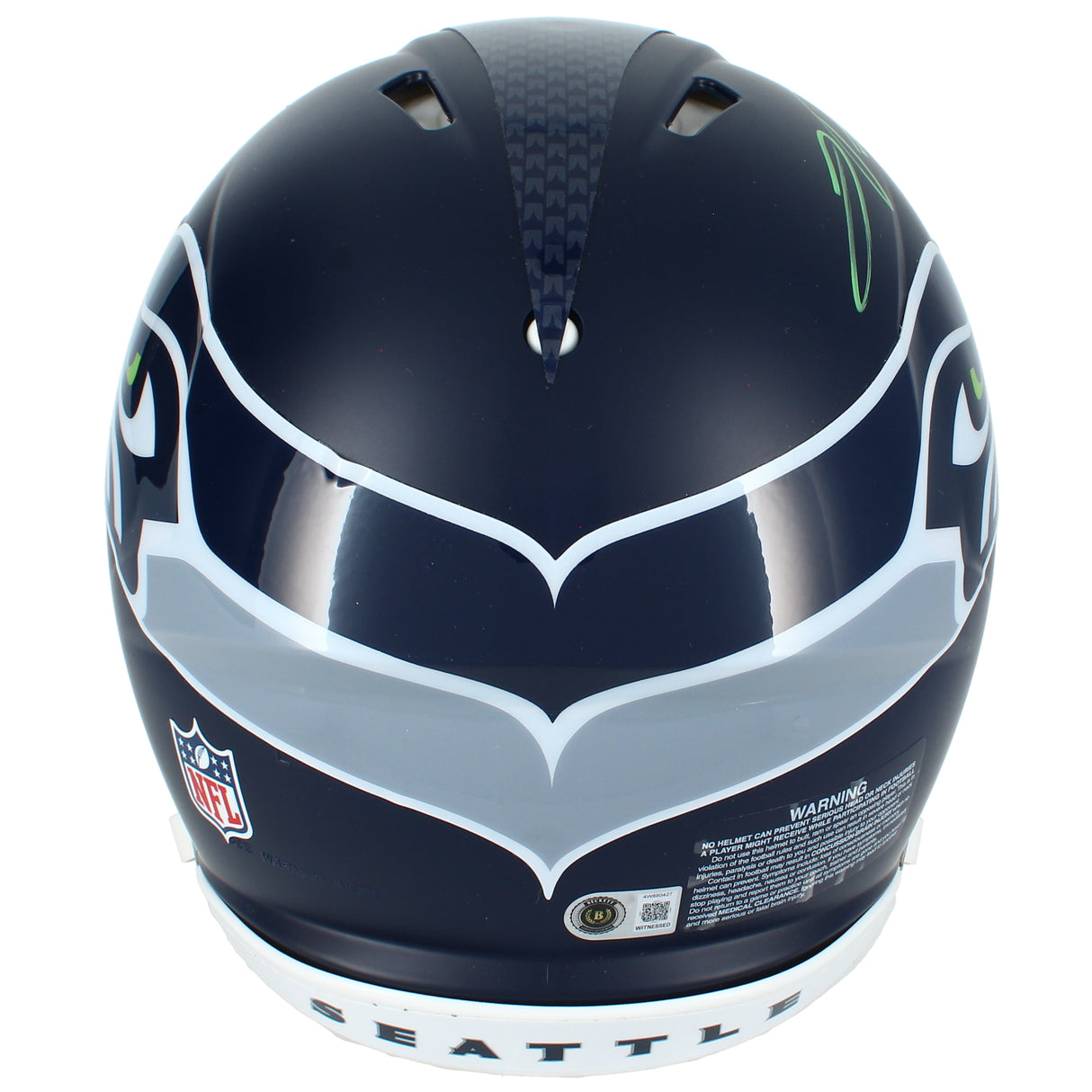 Jadarian Price Autographed Seattle Seahawks Speed Authentic Helmet Beckett Witnessed
