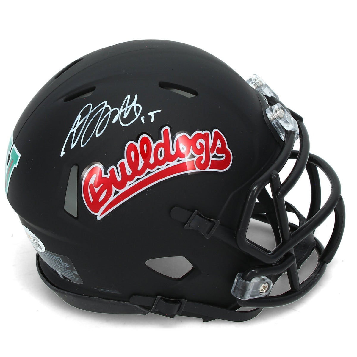 Davante Adams Autographed Fresno State Speed Mini Helmet JSA Witnessed