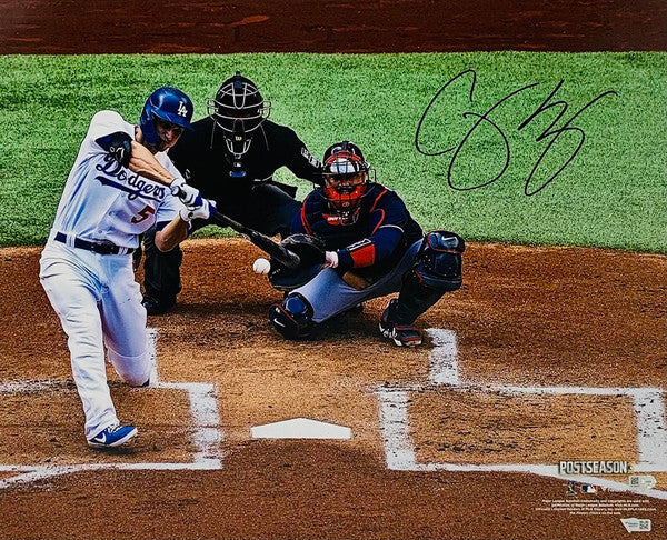 COREY SEAGER Autographed Los Angeles Dodgers 2020 NLCS Game 6 Home Run 16" x 20" Photograph FANATICS