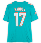 Jaylen Waddle Autographed Miami Dolphins Aqua Nike Vapor F.U.S.E. Limited Jersey Fanatics