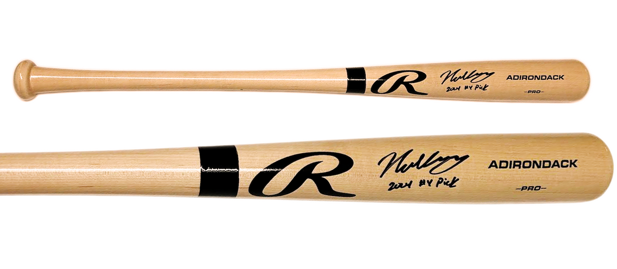 Nick Kurtz Autographed/Inscribed "2024 #4 Pick" Rawlings Adirondack Pro Model Bat Fanatics