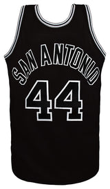 George Gervin Signed Black Throwback Custom Basketball Jersey