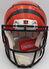 Ja'Marr Chase Autographed Cincinnati Bengals Full Size Authentic Helmet Beckett BAS Witness #3W056085
