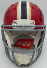 Andre Rison Autographed Atlanta Falcons Red Throwback Full Size Authentic Helmet "Bad Moon Showtime" Beckett BAS Witness #3W056105