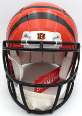 Ja'Marr Chase Autographed Cincinnati Bengals Full Size Authentic Helmet Beckett BAS Witness #3W056093