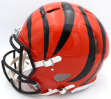 Ja'Marr Chase Autographed Cincinnati Bengals Full Size Authentic Helmet Beckett BAS Witness #3W056093