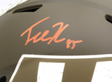 Tee Higgins Autographed Cincinnati Bengals Salute To Service Full Size Replica Helmet Beckett BAS #W154365