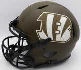 Tee Higgins Autographed Cincinnati Bengals Salute To Service Full Size Replica Helmet Beckett BAS #W154365