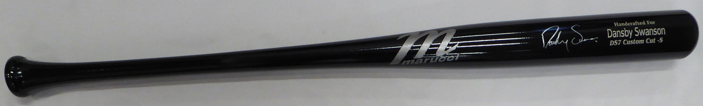 Dansby Swanson Autographed Game Model Marucci Bat Chicago Cubs Beckett BAS QR #WG42060