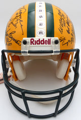 1966 Super Bowl I Champions Autographed Authentic Full Size Helmet Green Bay Packers 26 Signatures Including Bart Starr Beckett BAS #AE08384