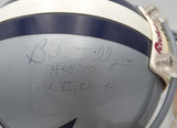 Bob Lilly Autographed Authentic Full Size Helmet Dallas Cowboys "HOF 80 SB VI Champs" (Very Light Signature) Beckett BAS QR #BP55212