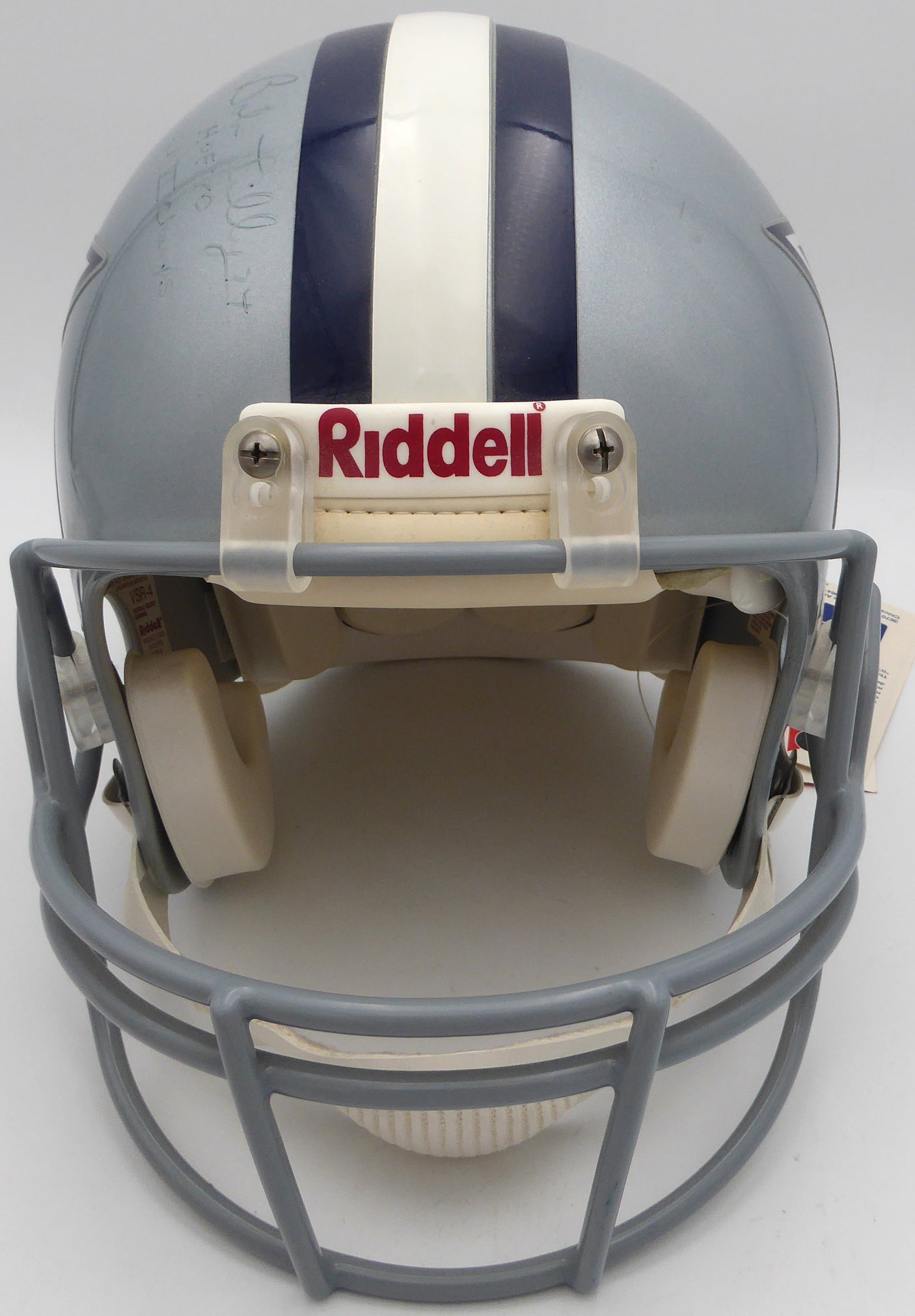 Bob Lilly Autographed Authentic Full Size Helmet Dallas Cowboys "HOF 80 SB VI Champs" (Very Light Signature) Beckett BAS QR #BP55212