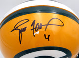 Brett Favre Autographed Authentic Full Size Helmet Green Bay Packers (Chip by Signature) Beckett BAS QR #BP55348