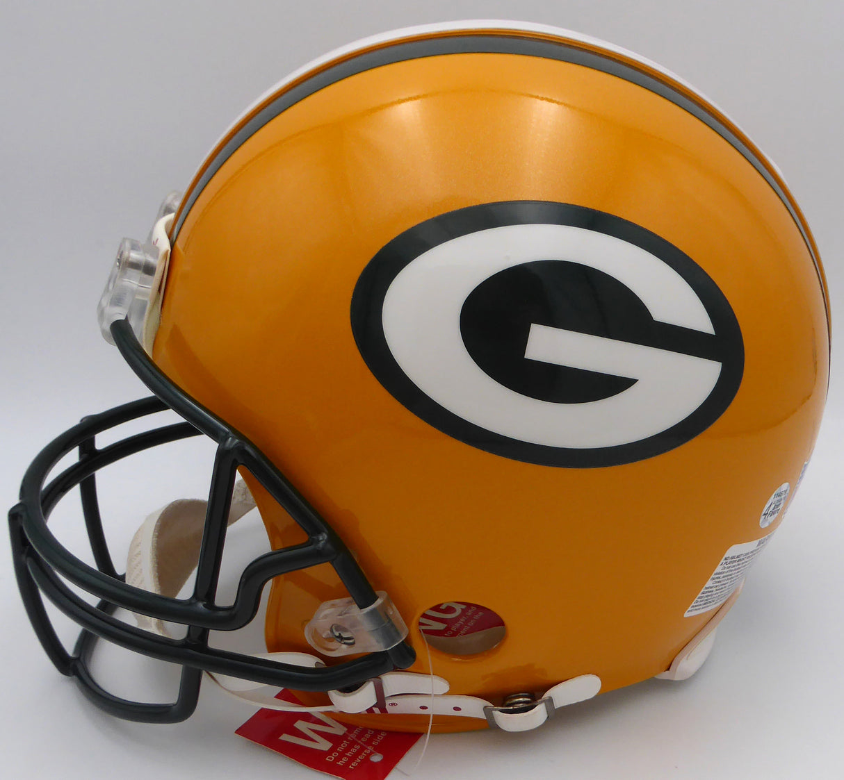 Brett Favre Autographed Authentic Full Size Helmet Green Bay Packers (Chip by Signature) Beckett BAS QR #BP55348