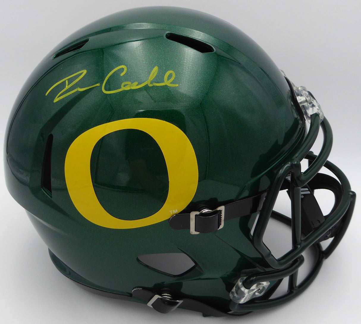 Dillon Gabriel Autographed Speed Replica Full Size Helmet Oregon Ducks Signed Twice Beckett BAS Witness #2W457678