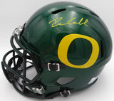 Dillon Gabriel Autographed Speed Replica Full Size Helmet Oregon Ducks Signed Twice Beckett BAS Witness #2W457721