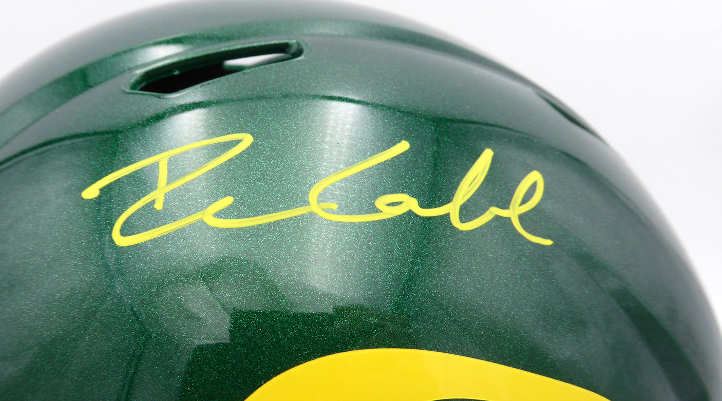 Dillon Gabriel Autographed Speed Replica Full Size Helmet Oregon Ducks Signed Twice Beckett BAS Witness #2W457721