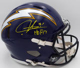 LaDainian Tomlinson Autographed Authentic Full Size Helmet San Diego Chargers "HOF 17" Beckett BAS Witness #WK49812