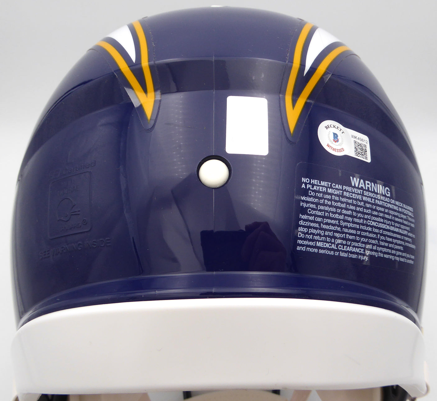 LaDainian Tomlinson Autographed Authentic Full Size Helmet San Diego Chargers "HOF 17" Beckett BAS Witness #WK49812