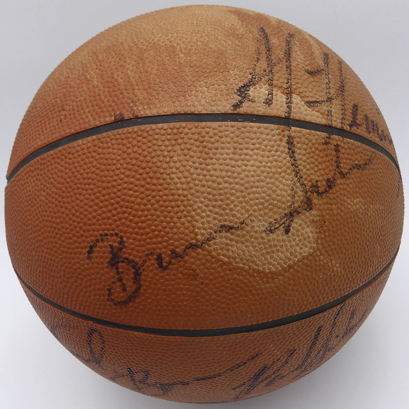 1977-78 Seattle Supersonics Autographed Penn Basketball With 10 Signatures Including Dennis Johnson Beckett BAS #AE08386