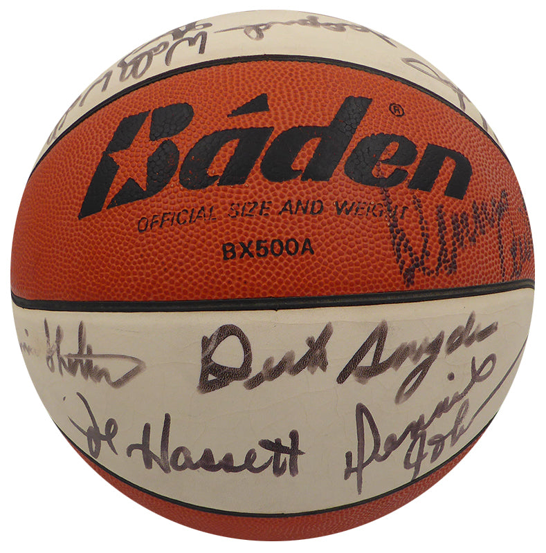 1978-79 Seattle Supersonics NBA Champions Autographed Baden Basketball With 11 Signatures Including Dennis Johnson, Fred Brown and Jack Sikma Beckett BAS #AE08387