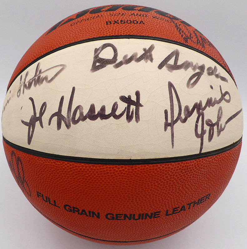 1978-79 Seattle Supersonics NBA Champions Autographed Baden Basketball With 11 Signatures Including Dennis Johnson, Fred Brown and Jack Sikma Beckett BAS #AE08387