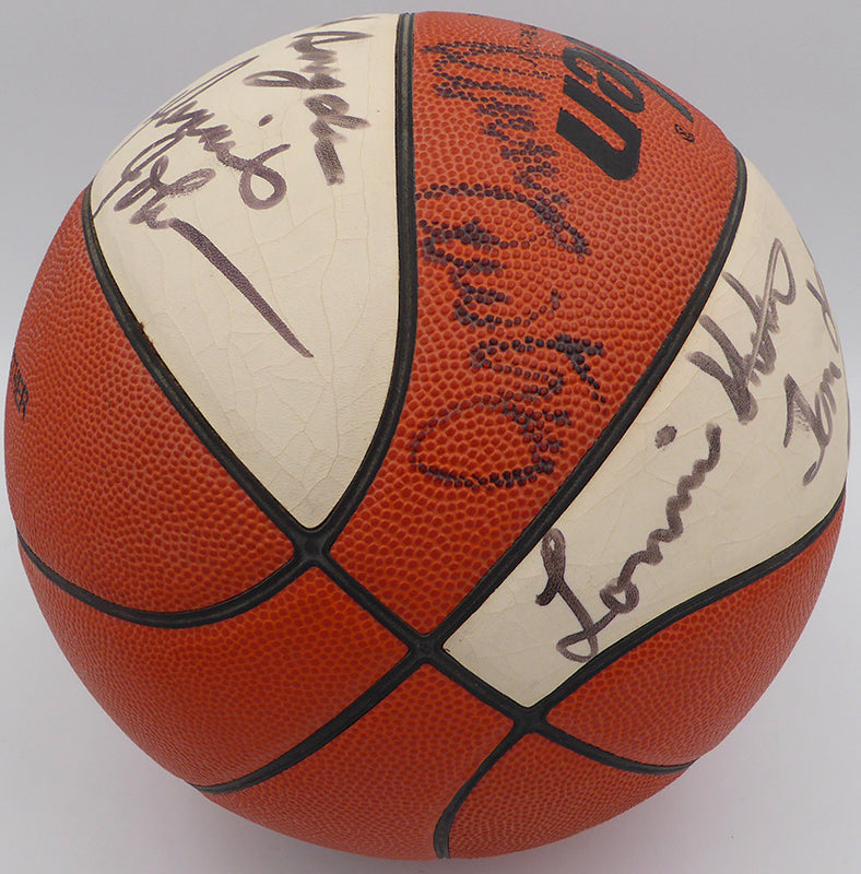 1978-79 Seattle Supersonics NBA Champions Autographed Baden Basketball With 11 Signatures Including Dennis Johnson, Fred Brown and Jack Sikma Beckett BAS #AE08387