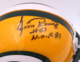 Jim Ringo Autographed Green Bay Packers Mini Helmet "HOF 81" Beckett BAS QR #BP55398