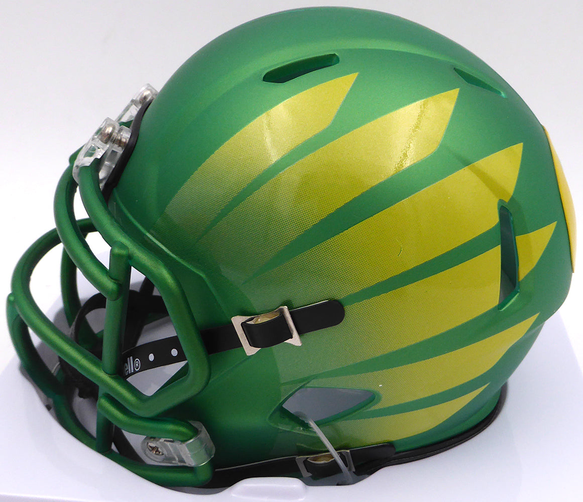 Dillon Gabriel Autographed Oregon Ducks Mini Helmet (Smudged) Beckett BAS QR #2W458568