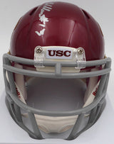 Caleb Williams Autographed USC Trojans Mini Helmet Beckett BAS QR #GD53524557
