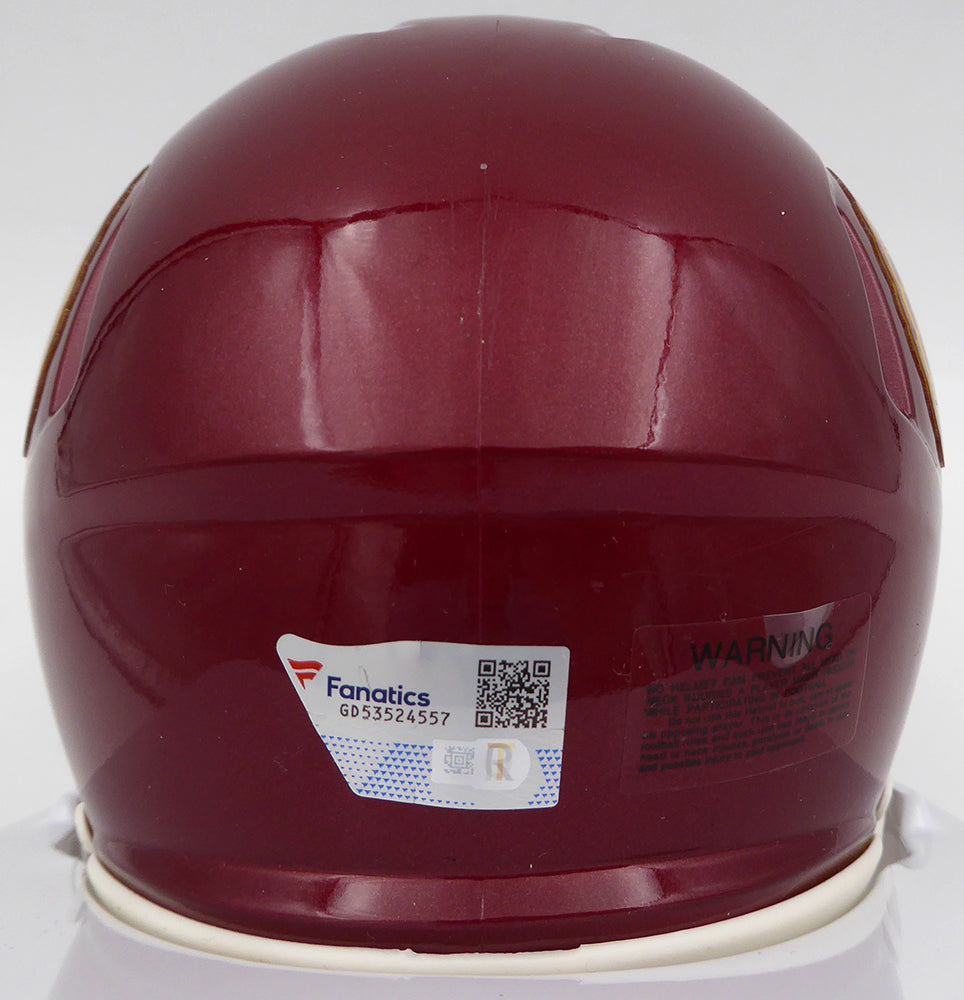 Caleb Williams Autographed USC Trojans Mini Helmet Beckett BAS QR #GD53524557