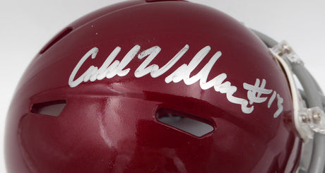 Caleb Williams Autographed USC Trojans Mini Helmet Beckett BAS QR #GD53524530