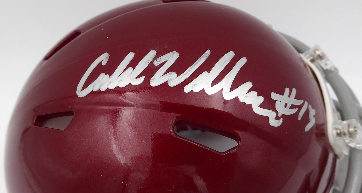 Caleb Williams Autographed USC Trojans Mini Helmet Beckett BAS QR #GD53524530