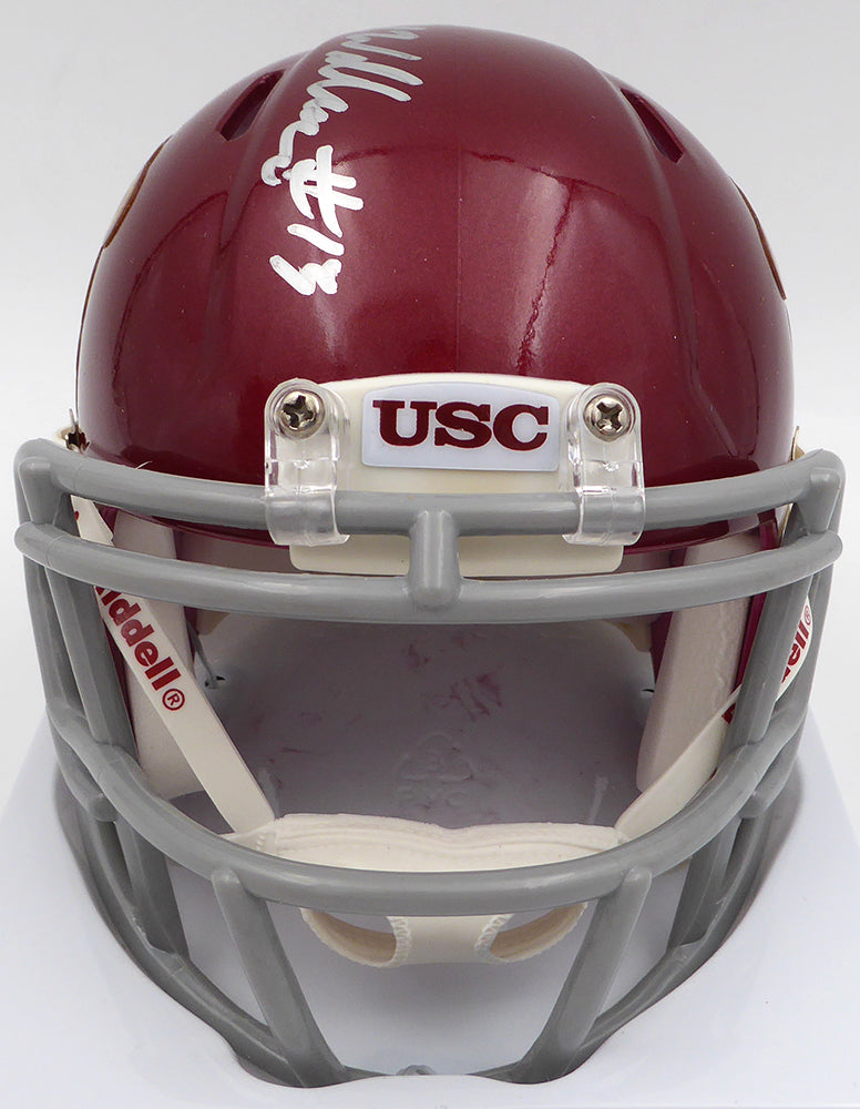 Caleb Williams Autographed USC Trojans Mini Helmet Beckett BAS QR #GD53524530