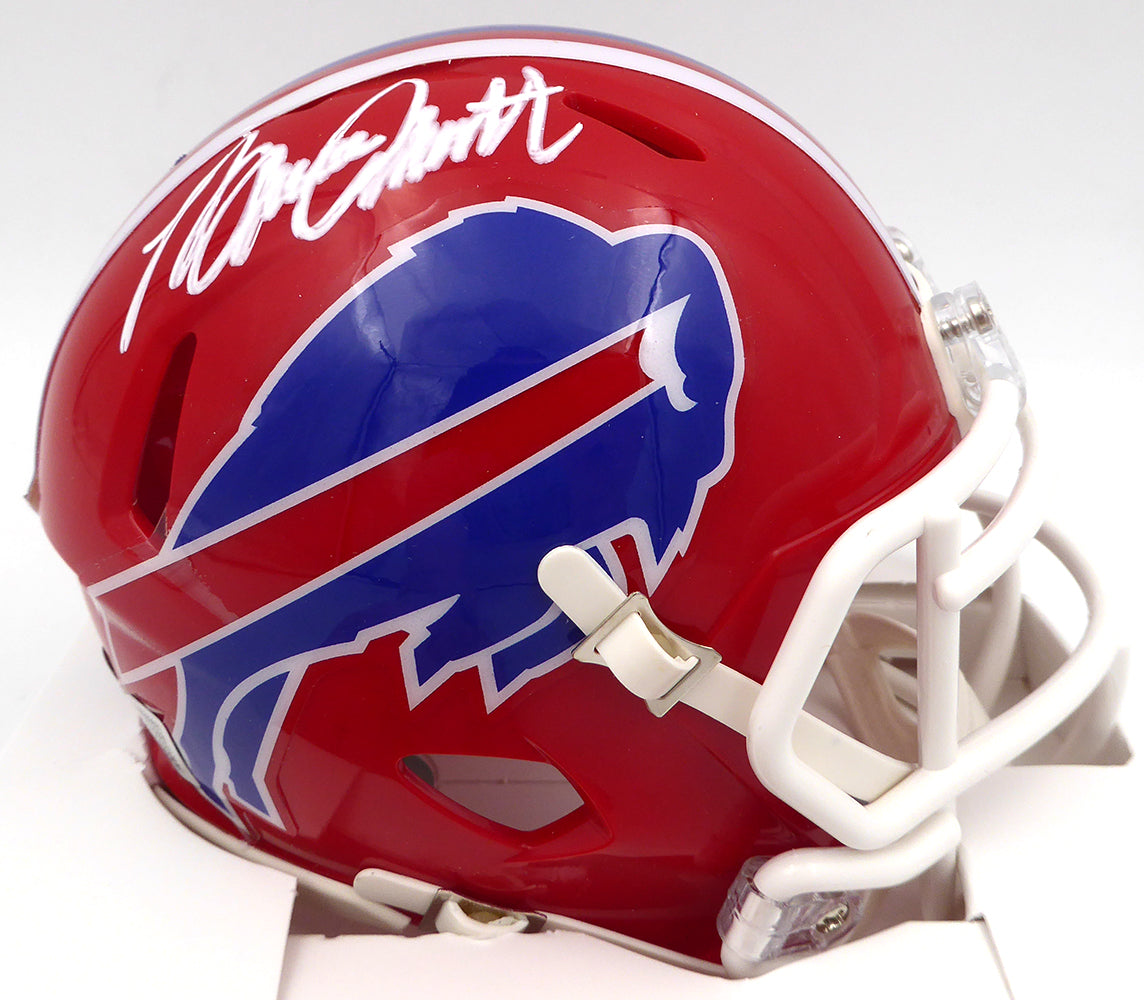 Bruce Smith Autographed Buffalo Bills Mini Helmet Beckett BAS QR #2W060662