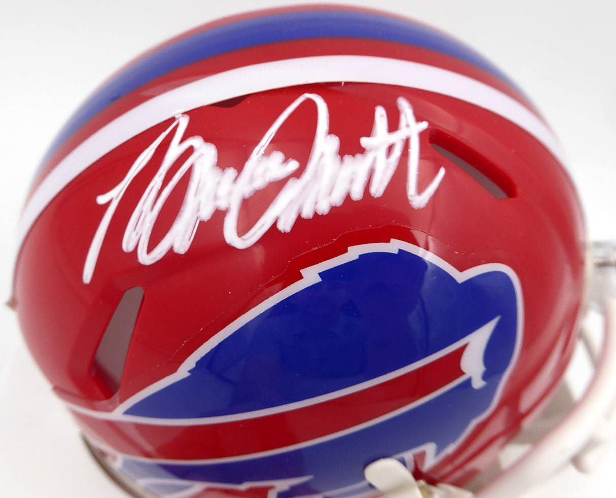 Bruce Smith Autographed Buffalo Bills Mini Helmet Beckett BAS QR #2W060662