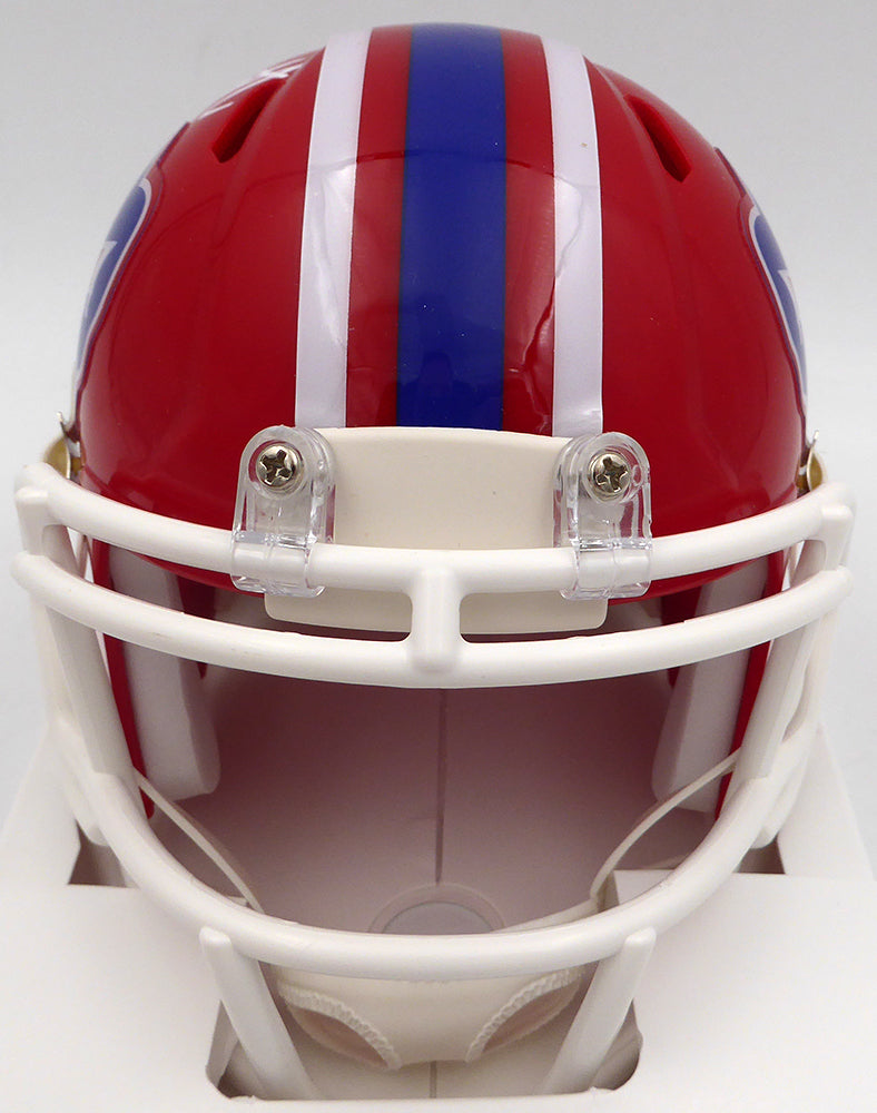 Bruce Smith Autographed Buffalo Bills Mini Helmet Beckett BAS QR #2W060662