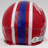 Bruce Smith Autographed Buffalo Bills Mini Helmet Beckett BAS QR #2W060592