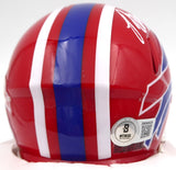 Bruce Smith Autographed Buffalo Bills Mini Helmet Beckett BAS QR #2W060629