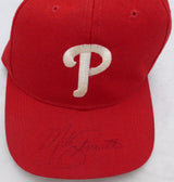 Mike Schmidt Autographed Hat Philadelphia Phillies (Light Signature) Beckett BAS QR #BK44623