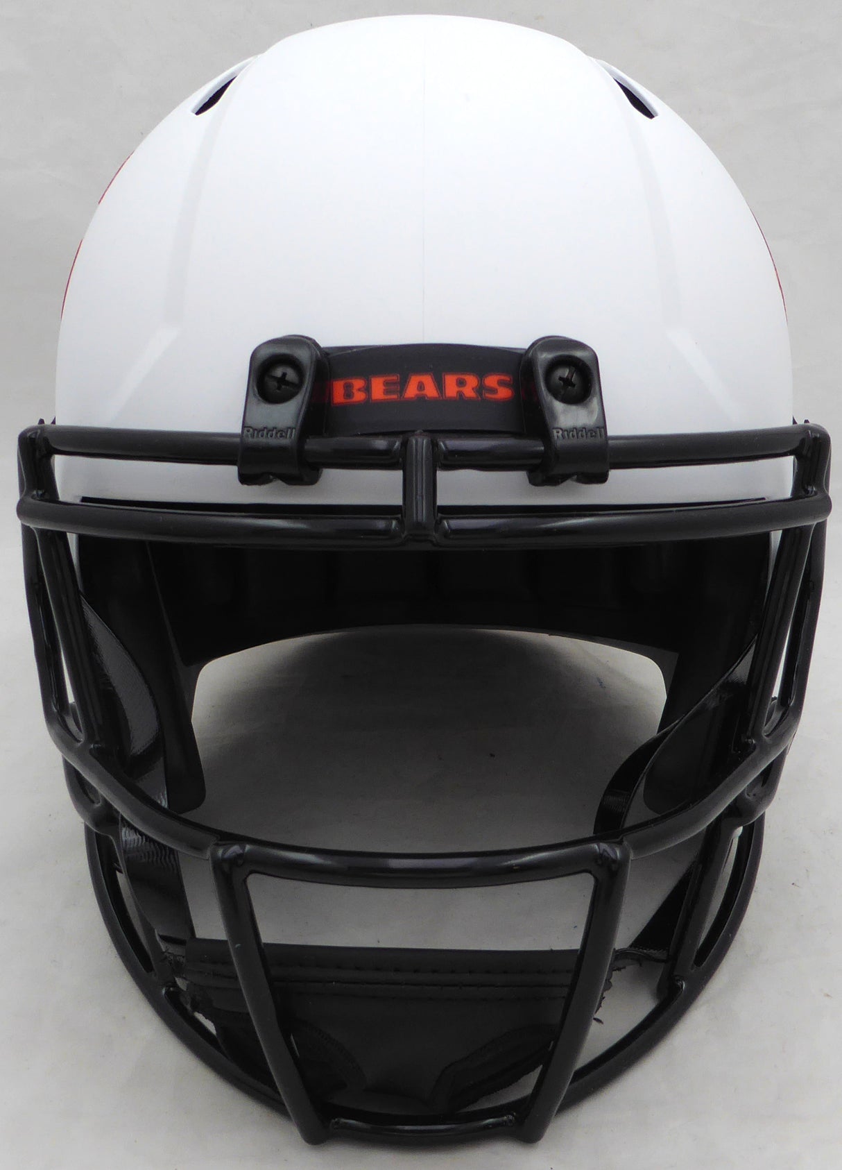 Justin Fields Autographed White Lunar Eclipse Full Size Speed Replica Helmet Chicago Bears Beckett BAS QR #W995779