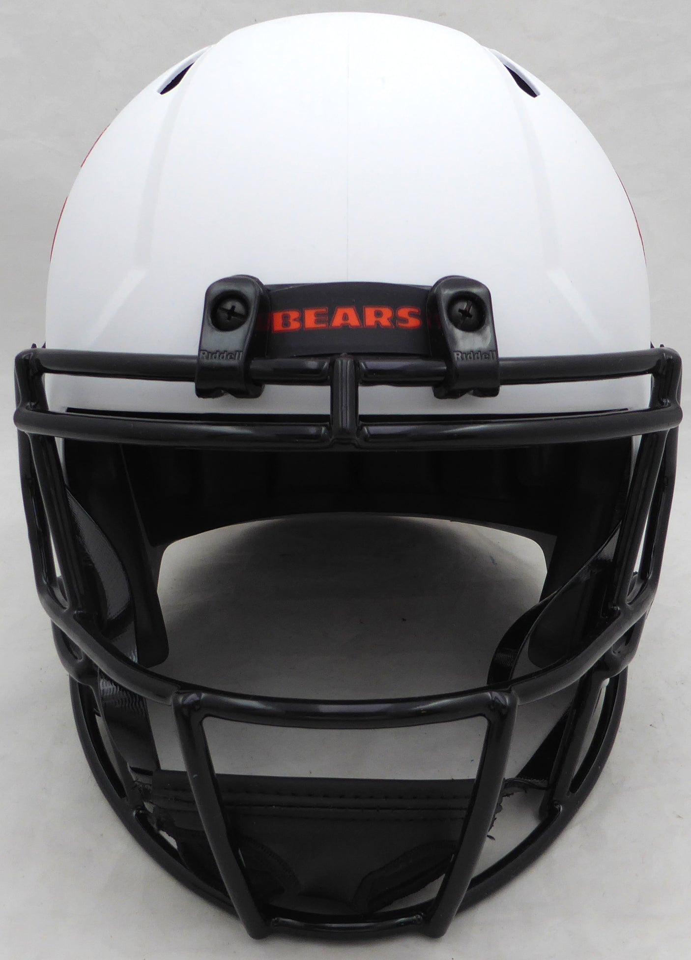 Justin Fields Autographed White Lunar Eclipse Full Size Speed Replica Helmet Chicago Bears Beckett BAS QR #W995779