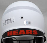 Justin Fields Autographed White Lunar Eclipse Full Size Speed Replica Helmet Chicago Bears Beckett BAS QR #W995779